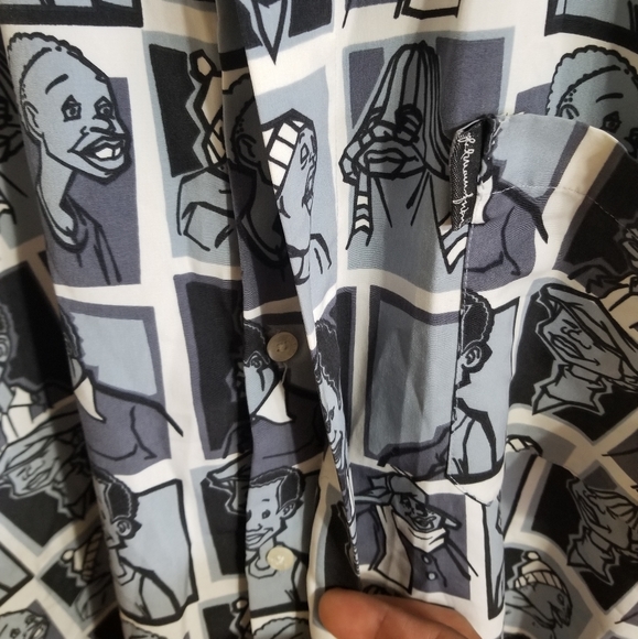 Platinum Fubu button up checkered shirt rare - Picture 4 of 5